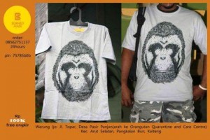 orangutan face rosso